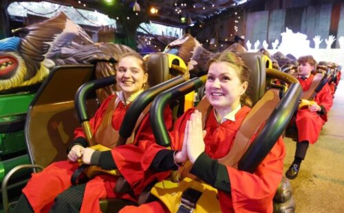 The Crypt Choir of The King’s School Canterbury perform carol concert on rollercoaster